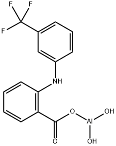 Aluminum,  dihydroxy[2-[[3-(trifluoromethyl)phenyl]amino]benzoato-O]-  (9CI) 结构式