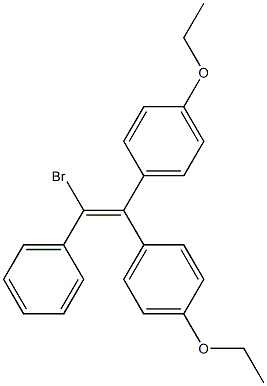 α-Bromo-β,β-bis(4-ethoxyphenyl)styrene 结构式