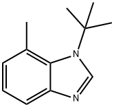 1H-Benzimidazole,1-(1,1-dimethylethyl)-7-methyl-(9CI) Struktur