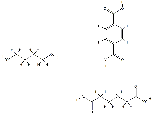 1,4-Benzenedicarboxylic acid, polymer with 1,4-butanediol and hexanedioic acid Struktur