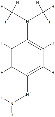 Hydrazyl,  1-[4-(dimethylamino)phenyl]-  (9CI) 结构式