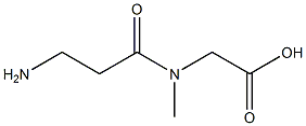 N-β-アラニル-N-メチルグリシン 化学構造式