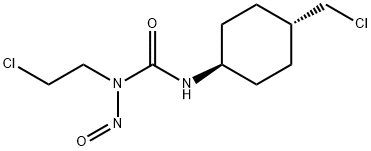 1-(2-クロロエチル)-3-(4β-クロロメチルシクロヘキサン-1α-イル)-1-ニトロソ尿素 化学構造式
