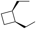 1α,2β-Diethylcyclobutane, 61141-50-2, 结构式