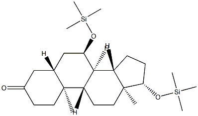 7α,17β-Bis[(trimethylsilyl)oxy]-5α-androstan-3-one 结构式