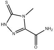 1H-1,2,4-Triazole-3-carboxamide,4,5-dihydro-4-methyl-5-thioxo-(9CI) Struktur