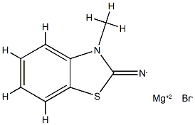 Magnesium, bromo(3-methyl-2(3H)-benzothiazoliminato-N2)- (9CI) Struktur
