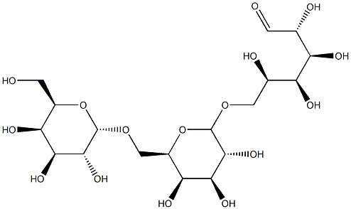 6-O-(6-O-α-D-Galactopyranosyl-α-D-galactopyranosyl)-D-galactose Structure
