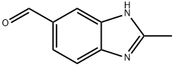 5-甲醛,2-甲基-1H-苯并咪唑, 61587-91-5, 结构式