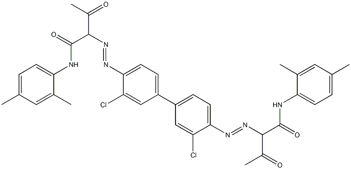 联苯胺黄GR 结构式