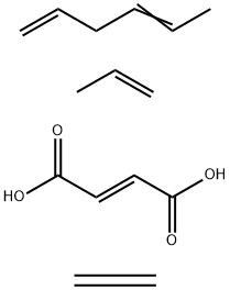 2-Butenedioic acid (E)-, polymer with ethene, 1,4-hexadiene and 1-propene Structure