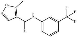 レフルノミド関連化合物C (N-(3'-トリフルオロメチルフェニル)-5-メチルイソキサゾール-4-カルボキサミド) 化学構造式
