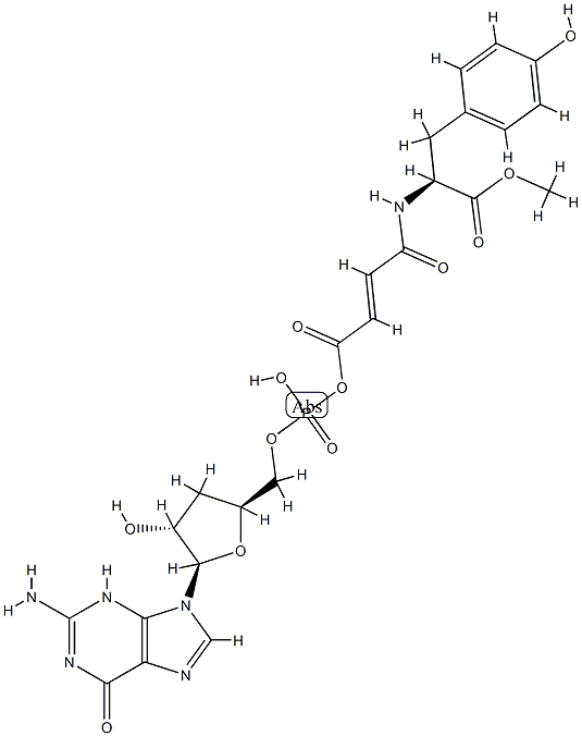 succinyl cyclic GMP-tyrosine methyl ester Structure