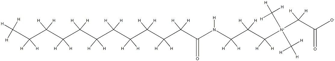 ヤシ油脂肪酸アミドプロピルジメチルアミノ酢酸ベタイン 化学構造式