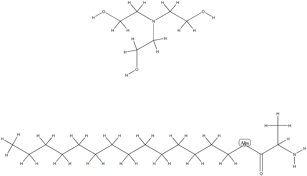 肉豆蔻氨基丙酸TEA盐, 61791-98-8, 结构式