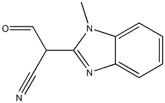 1H-Benzimidazole-2-acetonitrile,alpha-formyl-1-methyl-(9CI) Structure