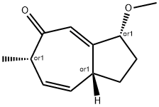 5(1H)-Azulenone,2,3,6,8a-tetrahydro-3-methoxy-6-methyl-,(3R,6S,8aR)-rel-(9CI) Structure