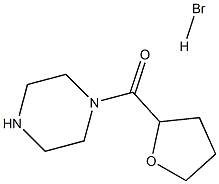 1-(2-テトラヒドロフロイル)ピペラジン臭化水素酸塩 化学構造式