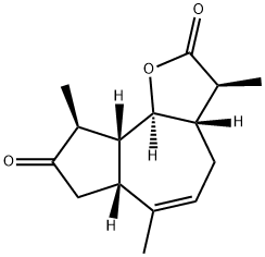 (3S)-3aβ,6aβ,7,9,9aβ,9bα-Hexahydro-3β,6,9β-trimethylazuleno[4,5-b]furan-2,8(3H,4H)-dione 结构式