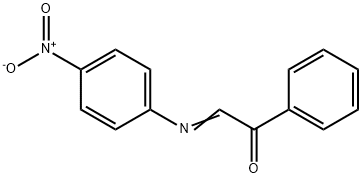 α-[(p-ニトロフェニル)イミノ]アセトフェノン 化学構造式