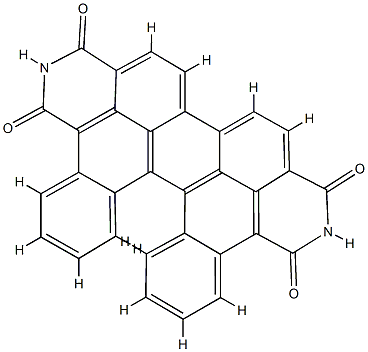 ジベンゾ[h,h']フェナントロ[2,1,10-def:7,8,9-d'e'f']ジイソキノリン-1,3,8,10(2H,9H)-テトラオン 化学構造式
