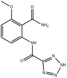 N-(2-carboxamido-3-methoxyphenyl)-1H-tetrazole-5-carboxamide 结构式