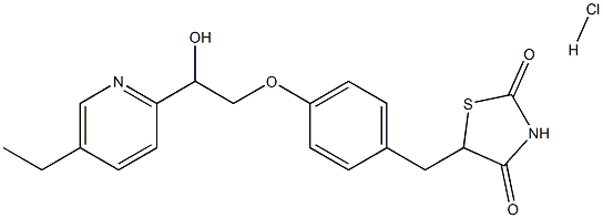 2-Hydroxy Pioglitazone Hydrochloride Structure