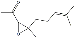 3,4-Anhydro-1,5-dideoxy-4-(4-methyl-3-pentenyl)pent-2-ulose 结构式