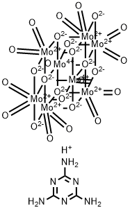 tetrahydrogen molybdate, compound with 1,3,5-triazine-2,4,6-triamine (1:4)  Structure
