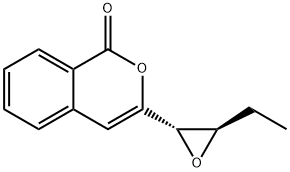 1H-2-Benzopyran-1-one,3-[(2S,3R)-3-ethyloxiranyl]-(9CI) Structure