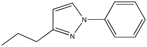 1-苯基-3(或5)-丙基吡唑 结构式