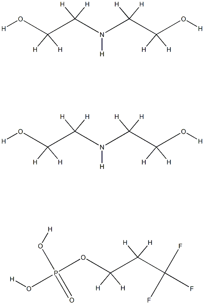 C8-18 全氟烷基乙醇磷酸酯DEA盐, 65530-63-4, 结构式