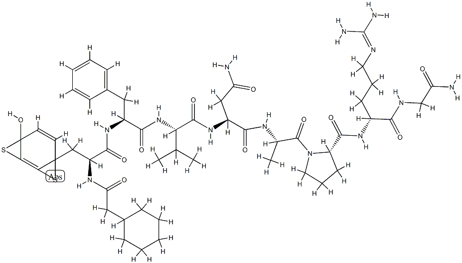 argipressin,beta-mercapto-beta,beta-cyclopentamethylenepropionic acid(1)-Val(4)- 结构式