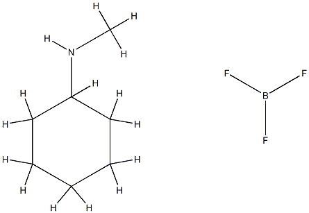 BORON TRIFLUORIDE-N-METHYLCYCLOHEXYL-AMINE 结构式