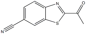 6-Benzothiazolecarbonitrile,2-acetyl-(9CI) 结构式