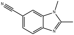 1H-Benzimidazole-6-carbonitrile,1,2-dimethyl-(9CI) 结构式