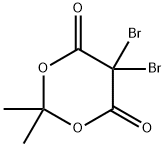5,5-二溴-2,2-二甲基-4,6-二酮-1,3-二氧杂环己烷, 66131-14-4, 结构式