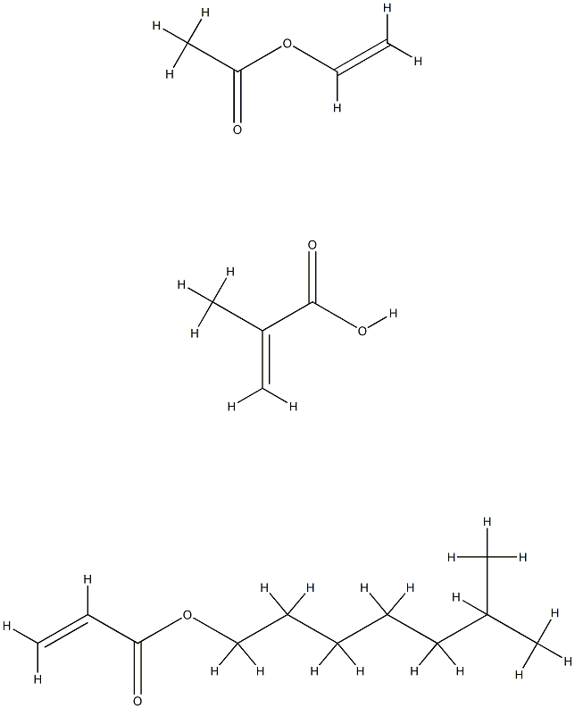 丙烯酸、丙烯酸异辛酯、乙酸乙烯酯的共聚物 结构式