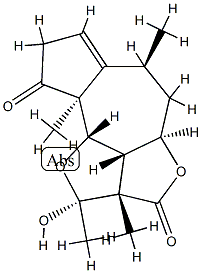 (2S)-2a,4aα,5,6,8,9a,9bβ,9cβ-Octahydro-2α-hydroxy-2,2aβ,6β,9aα-tetramethyl-2H-1,4-dioxadicyclopent[cd,f]azulene-3,9-dione Structure