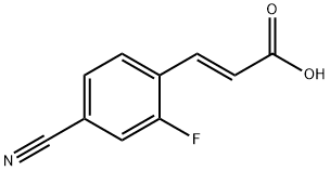 (E)-3-(4-cyano-2-fluorophenyl)acrylic acid Structure