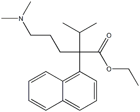 α-[3-(Dimethylamino)propyl]-α-(1-methylethyl)-1-naphthaleneacetic acid ethyl ester Structure