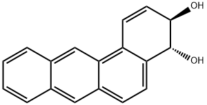 (3R)-3,4-ジヒドロベンゾ[a]アントラセン-3β,4α-ジオール 化学構造式