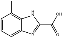 4-甲基-1H-苯并咪唑-2-甲酸, 673487-32-6, 结构式