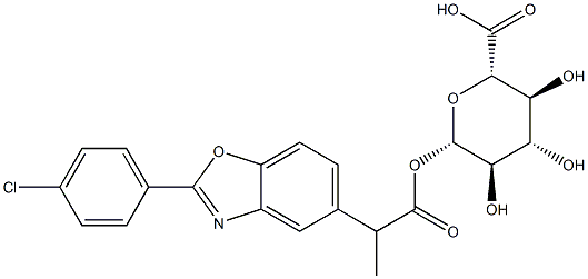 benoxaprofen glucuronide 结构式