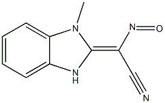 1H-Benzimidazole-2-acetonitrile,alpha-(hydroxyimino)-1-methyl-(9CI) Structure