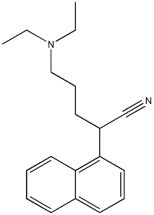 α-[3-(Diethylamino)propyl]-1-naphthaleneacetonitrile 结构式
