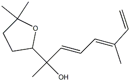 Tetrahydro-α,5,5-trimethyl-α-(4-methyl-1,3,5-hexatrienyl)-2-furanmethanol Structure