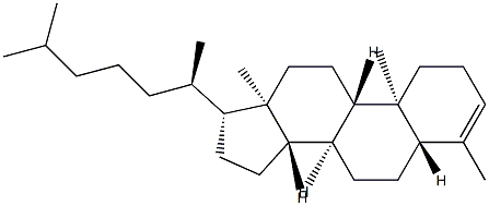 4-Methyl-5α-cholest-3-ene 结构式