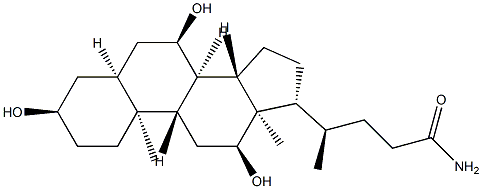 (3α)-Cholic acid amide Struktur