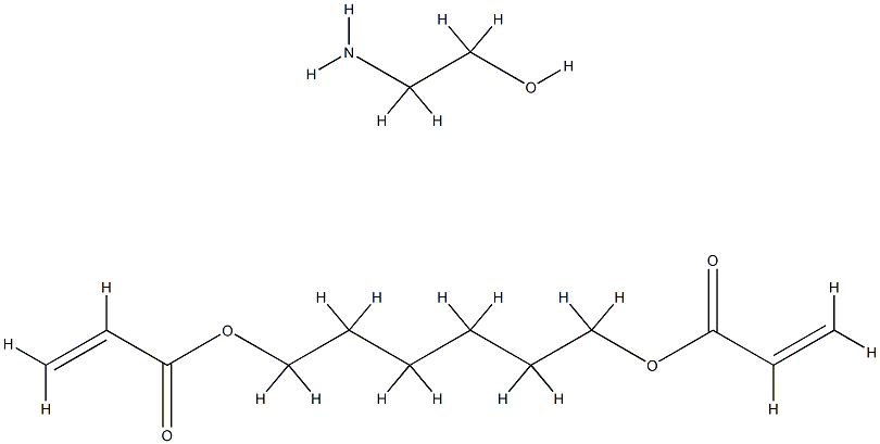 2-丙烯酸-1,6-己二基酯与2-氨基乙醇的聚合物 结构式